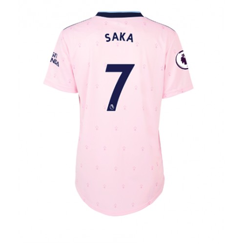 Arsenal Bukayo Saka #7 kläder Kvinnor 2022-23 Tredje Tröja Kortärmad Arsenal Bukayo Saka #7 kläder Kvinnor 2022-23 Tredje Tröja Kortärmad
